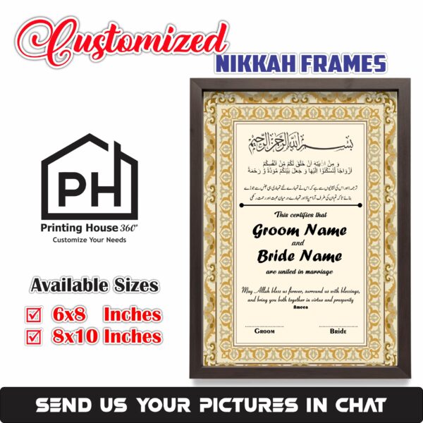 Occasion Special Frame Set – Nikah, Baby, Birthday, Freinds  & Aniversery Themes (4 Pack). - Image 3