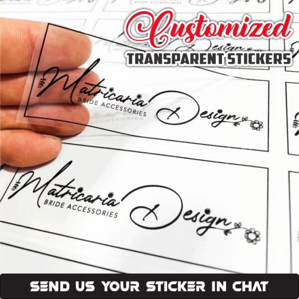 Customize Transparent Stickers - Custom Logos - Design Your Own Transparent Stickers - Personalized Bottle Transparent Stickers For Branding Your Business (Qty: 25/40 Pieces) - Image 5